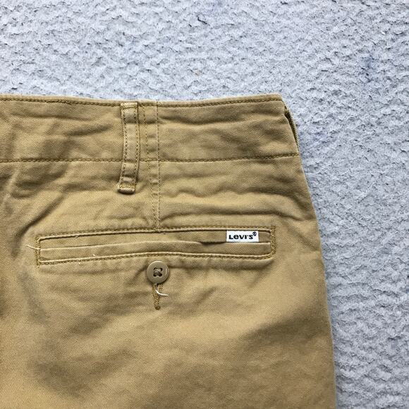 Levis Strauss Khaki Pants Mens 32x34 Straight Fit Stretch Beige Casual Twill - Picture 12 of 13